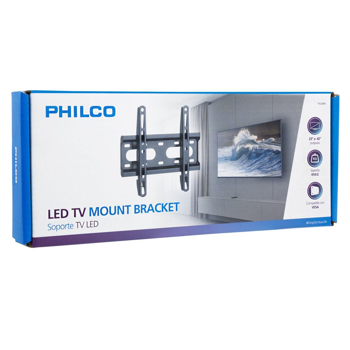 PHILCO - SOPORTE LCD - LED PARA 23 A 42 PULGADAS HASTA 45 KG.