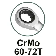 TOTAL TOOLS - LLAVE PTA Y CORONA TOTAL CRATCHET 8PZAS THT102