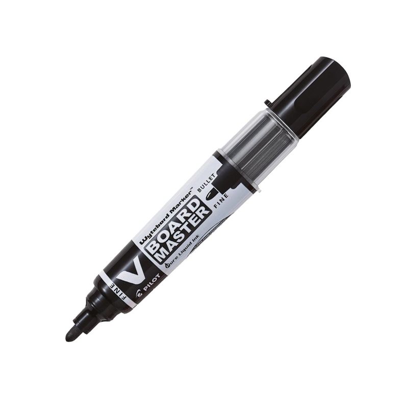 PILOT - Marcador de Pizarra Recargable Vboard Maste Punta Fina Negro