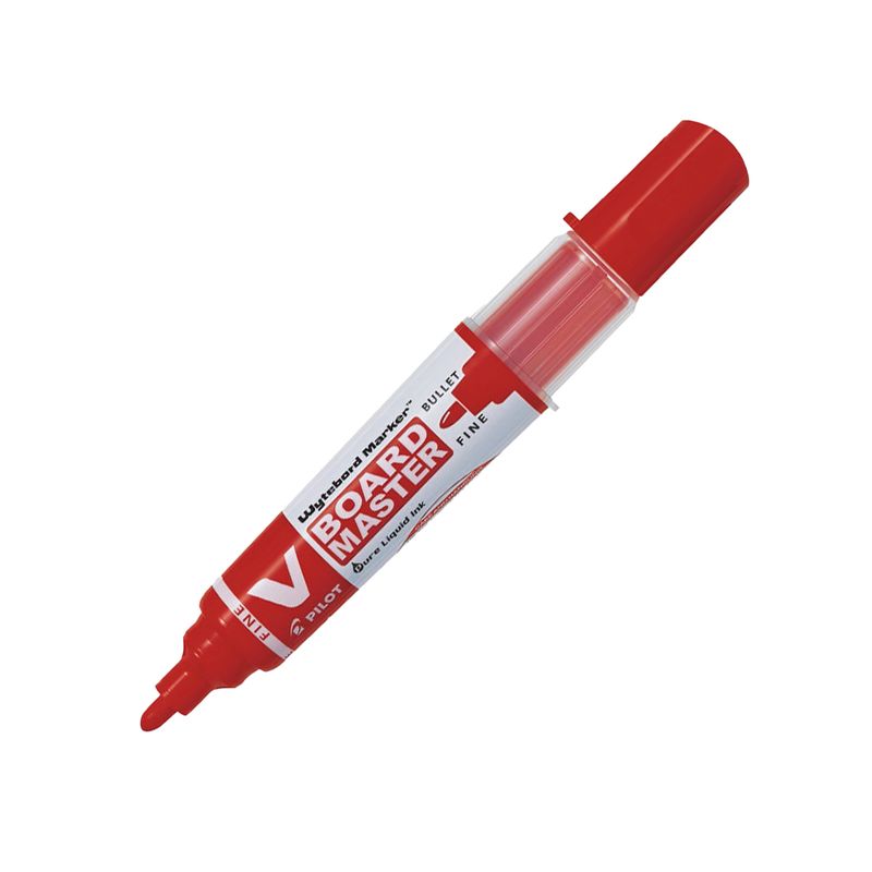 PILOT - Marcador de Pizarra Recargable Vboard Master Punta Fina Rojo