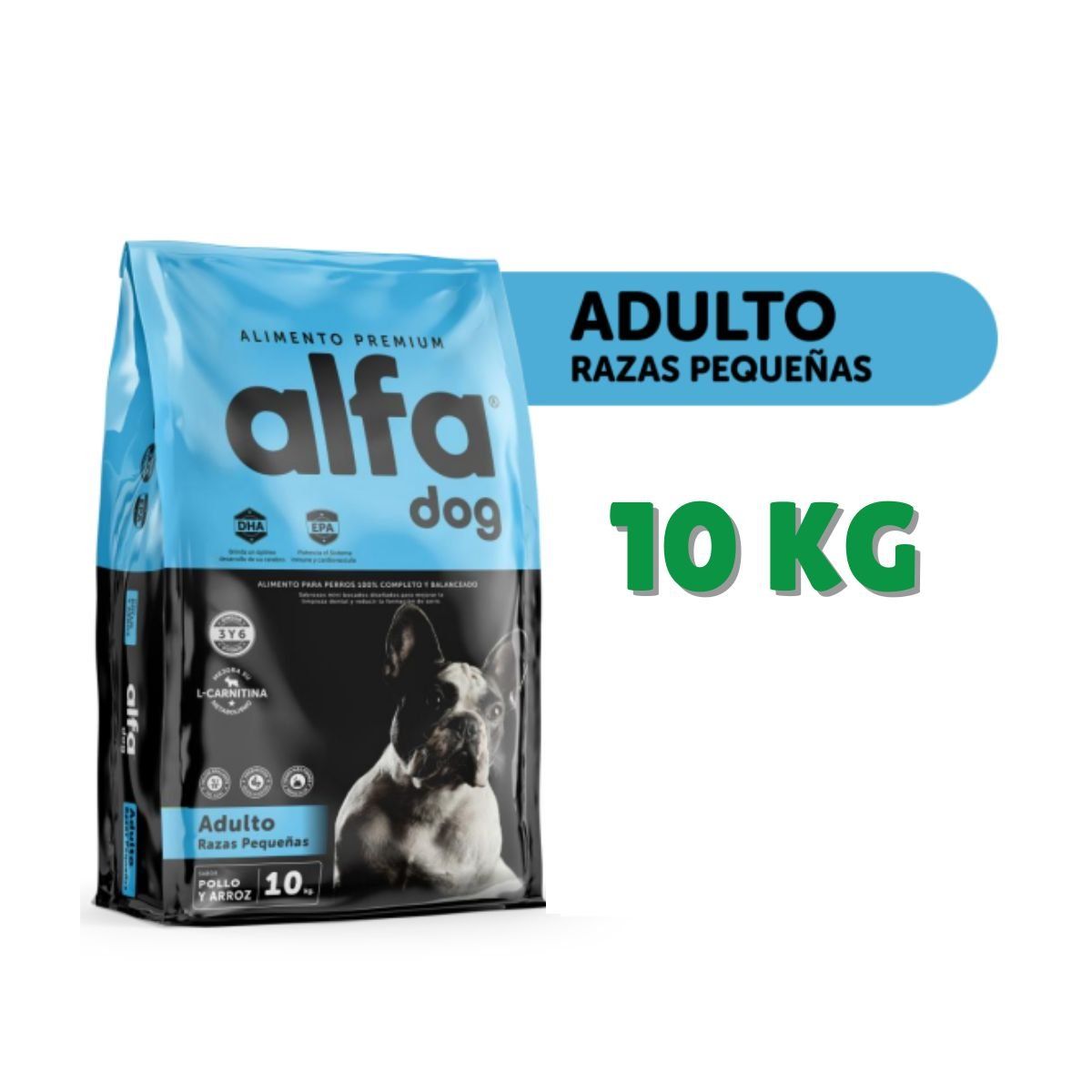 ALFA DOG - Alfa Dog Premium Adulto Raza Pequeña 10kg Perro