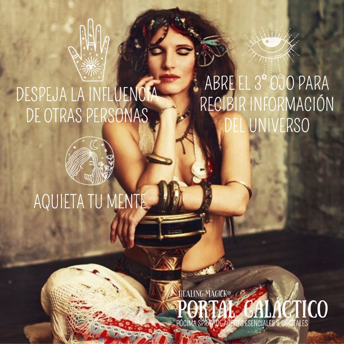 HEALING MAGICK - Portal Galáctico Spray de Ritual Conexión Universal Mindfulness