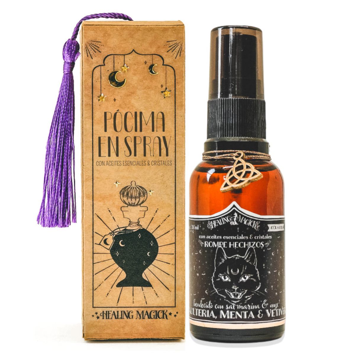 HEALING MAGICK - Hex Breaker Spray de Ritual Rompe Trabajos Anti Magia Negra