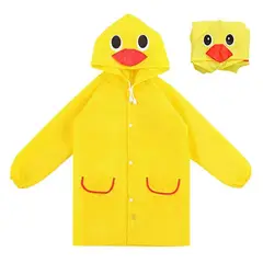 GENERICO - Capa Impermeable Amarillo Poncho Infantil
