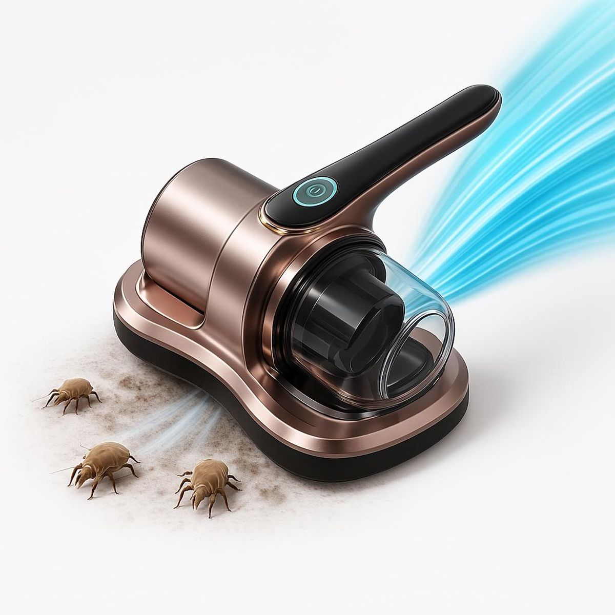 GENERICO - Aspiradora Inalámbrica UV Antiácaros para Colchones Sofás - Lila