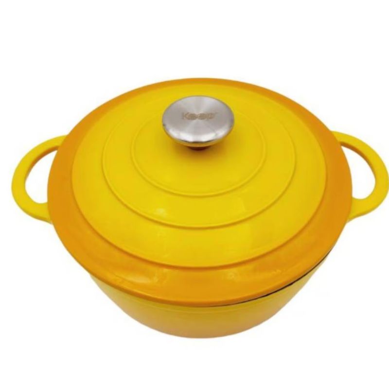 KEEP - Olla Iron Cast Keep 26 Cm Hierro Antiadherente AMARILLA