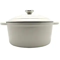 KEEP - Olla Iron Cast 22 Cm Hierro Antiadherente Blanca