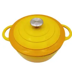 KEEP - Olla Iron Cast 22 Cm Hierro Antiadherente Amarilla