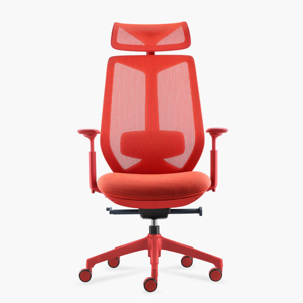 FORM OFFICE - Silla Oficina Eve con cabecero Rojo Form