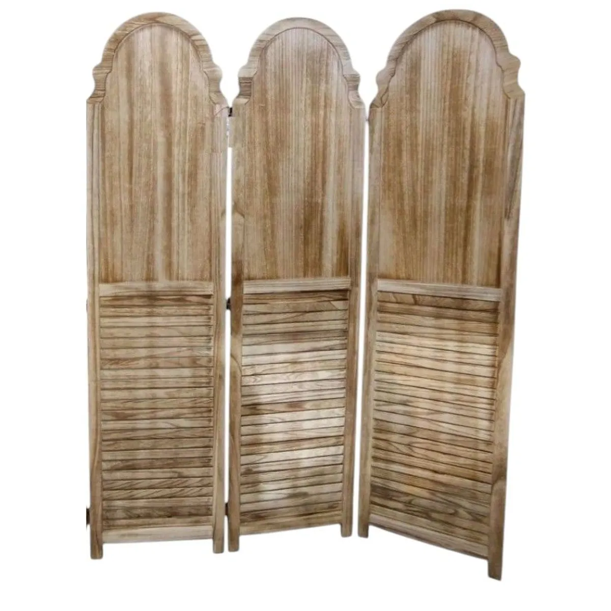 OEM - Biombo De Madera Resistente 3 Paneles Clasico 40x170cm