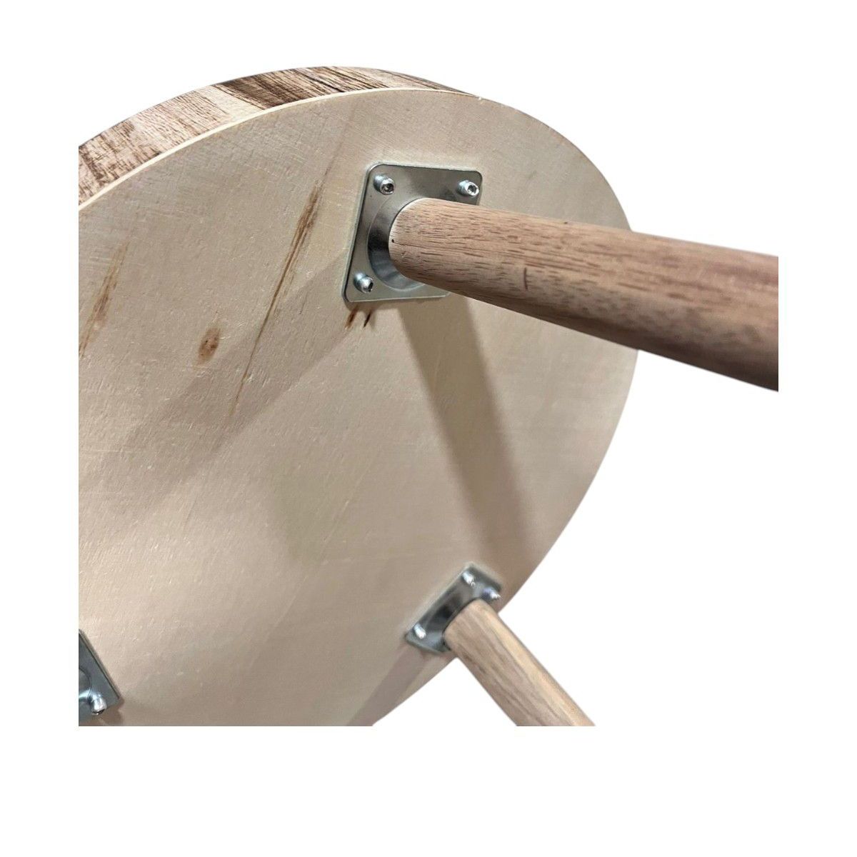 GENERICO - Mesa Lateral Auxiliar Mesa De Centro Beige 28cm.