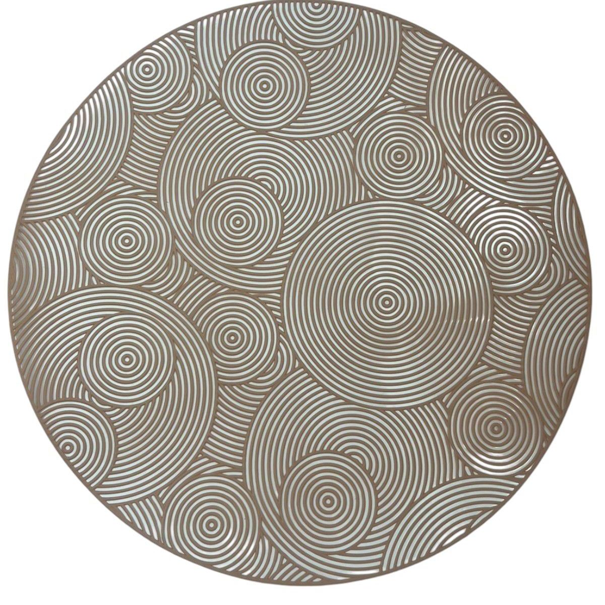 GENERICO - Set 6 Individuales De Mesa Pack 6 Modelo Circulos Circle