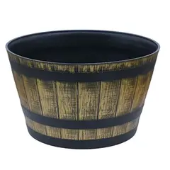 OEM - Macetero De Plastico Canasto Dorado Maceta Balde Grande