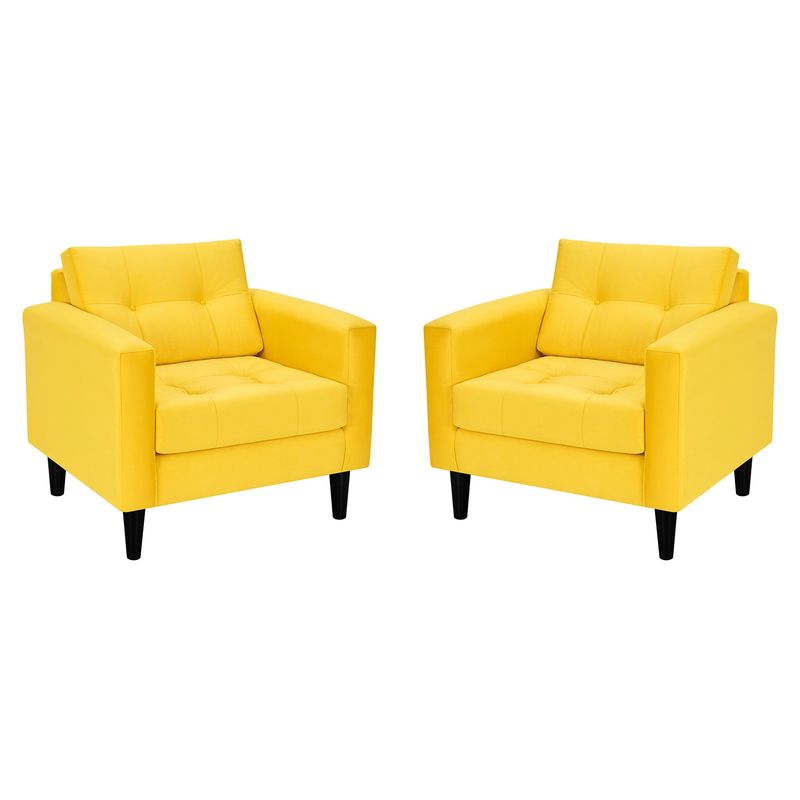 BODEVIR - Set Sofa Retro 1C Felpa 00 Amarillo