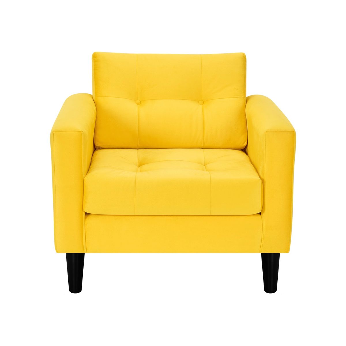 BODEVIR - Set Sofa Retro 1C Felpa 00 Amarillo