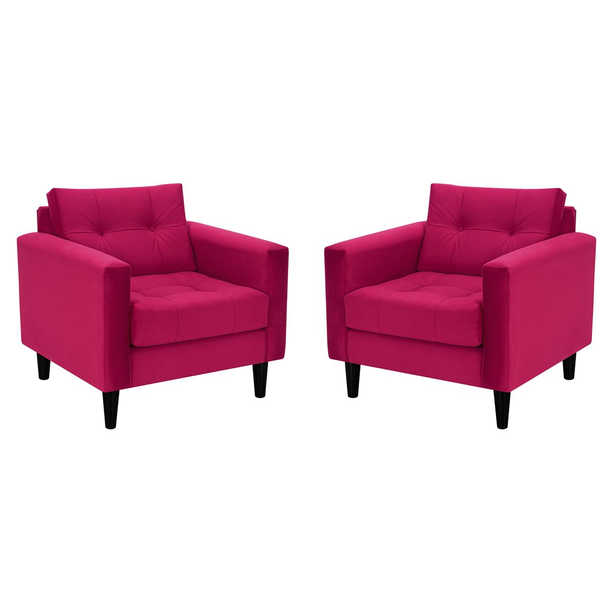 BODEVIR - Set Sofa Retro 1C Felpa 00 Burdeo