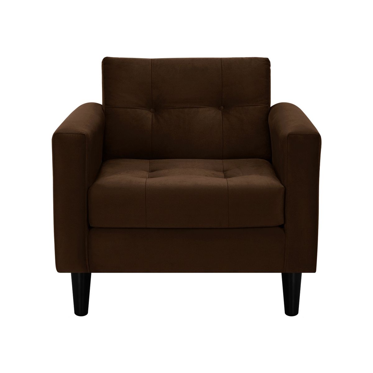 BODEVIR - Set Sofa Retro 1C Felpa 00 Chocolate