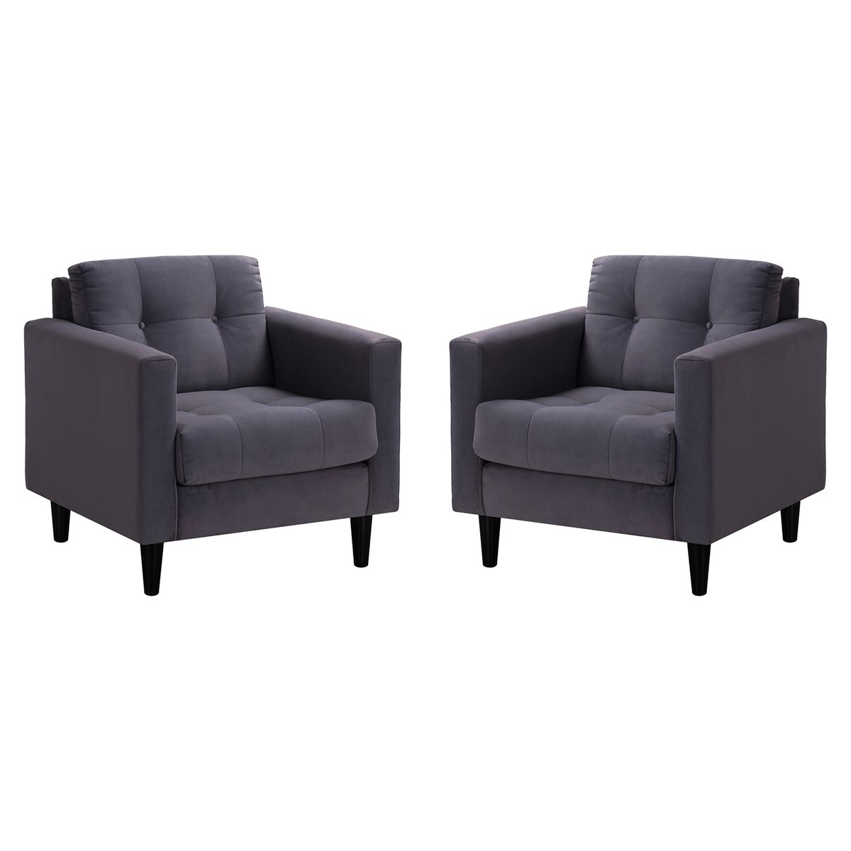 BODEVIR - Set Sofa Retro 1C Felpa 00 Gris