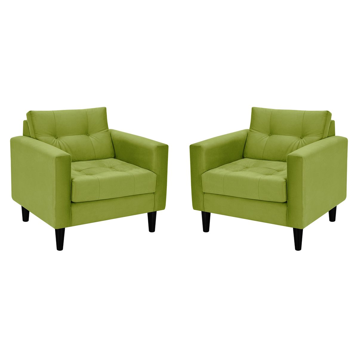 BODEVIR - Set Sofa Retro 1C Felpa 00 Pistacho