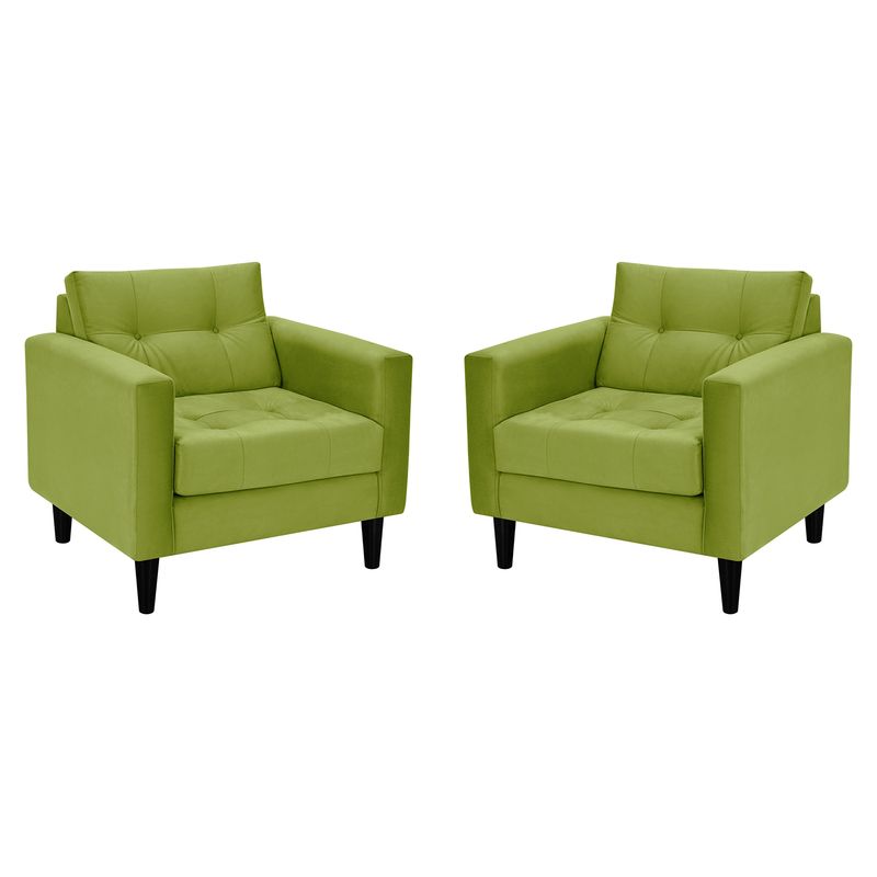 BODEVIR - Set Sofa Retro 1C Felpa 00 Pistacho