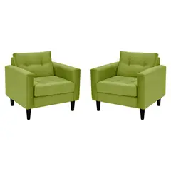 BODEVIR - Set Sofa Retro 1C Felpa 00 Pistacho