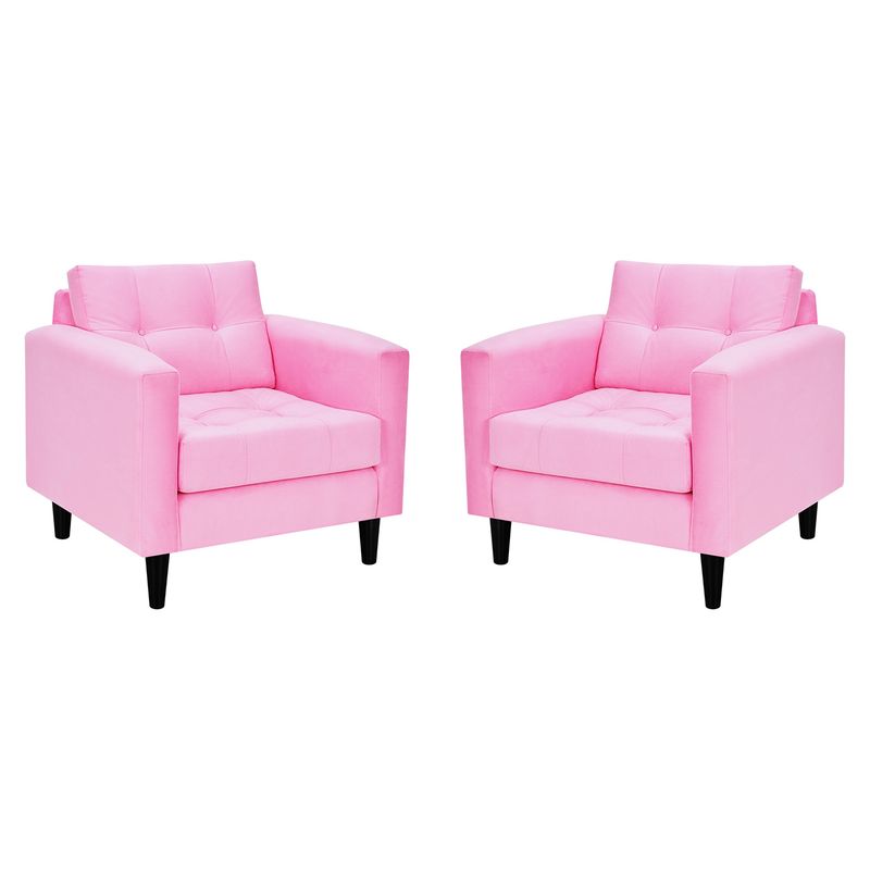 BODEVIR - Set Sofa Retro 1C Felpa 00 Rosado
