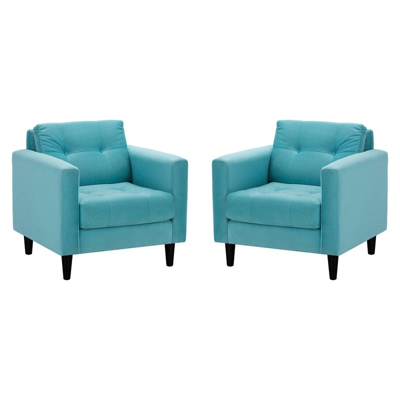 BODEVIR - Set Sofa Retro 1C Felpa 00 Turquesa