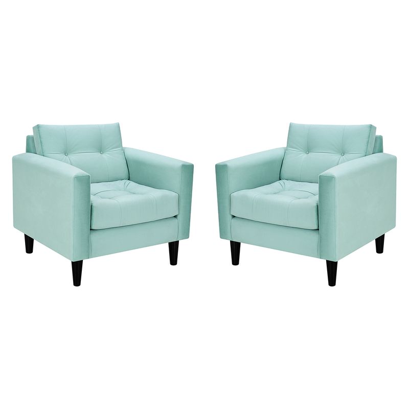 BODEVIR - Set Sofa Retro 1C Felpa 00 Verde Agua
