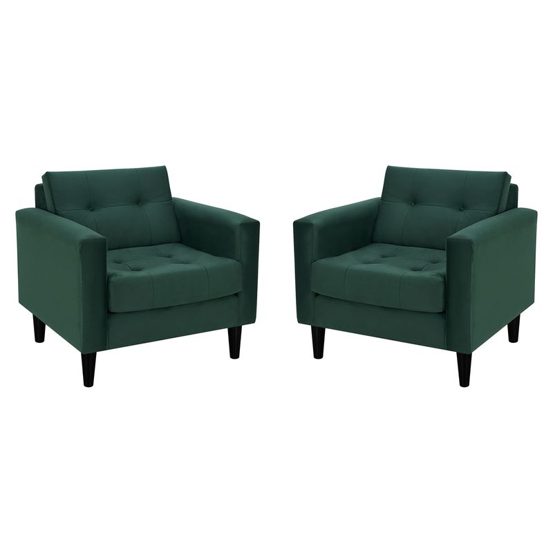 BODEVIR - Set Sofa Retro 1C Felpa 00 Verde Botella