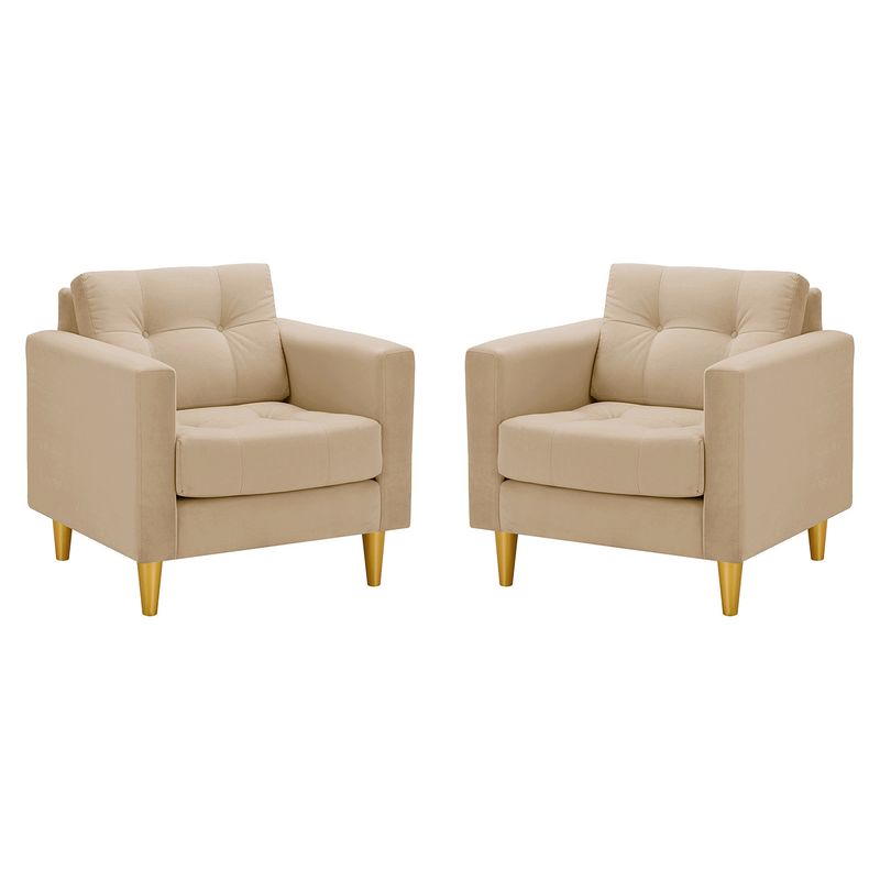BODEVIR - Set Sofa Retro 1C Felpa 01 Beige