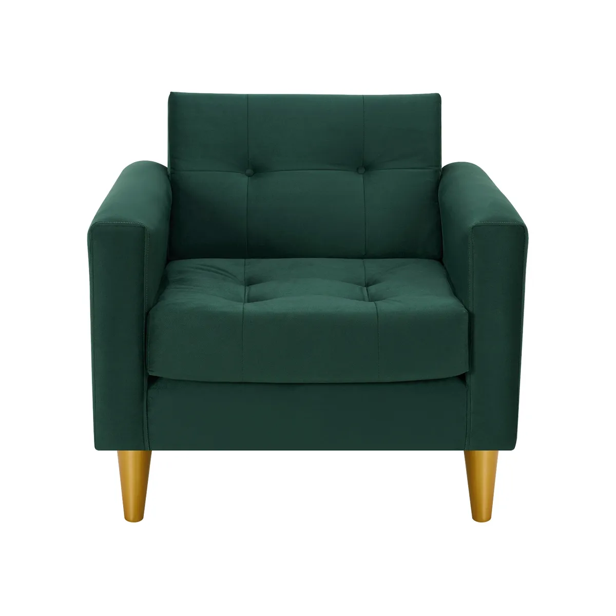 BODEVIR - Set Sofa Retro 1C Felpa 01 Verde Botella
