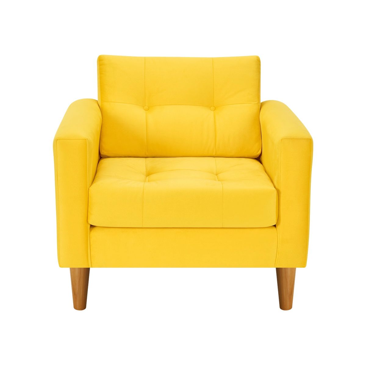 BODEVIR - Set Sofa Retro 1C Felpa 04 Amarillo