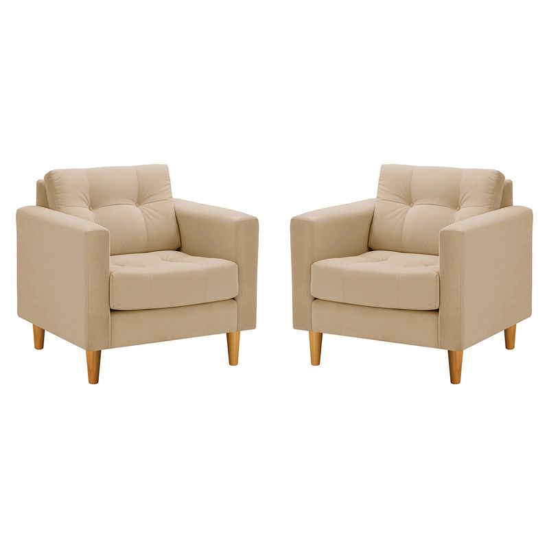 BODEVIR - Set Sofa Retro 1C Felpa 04 Beige
