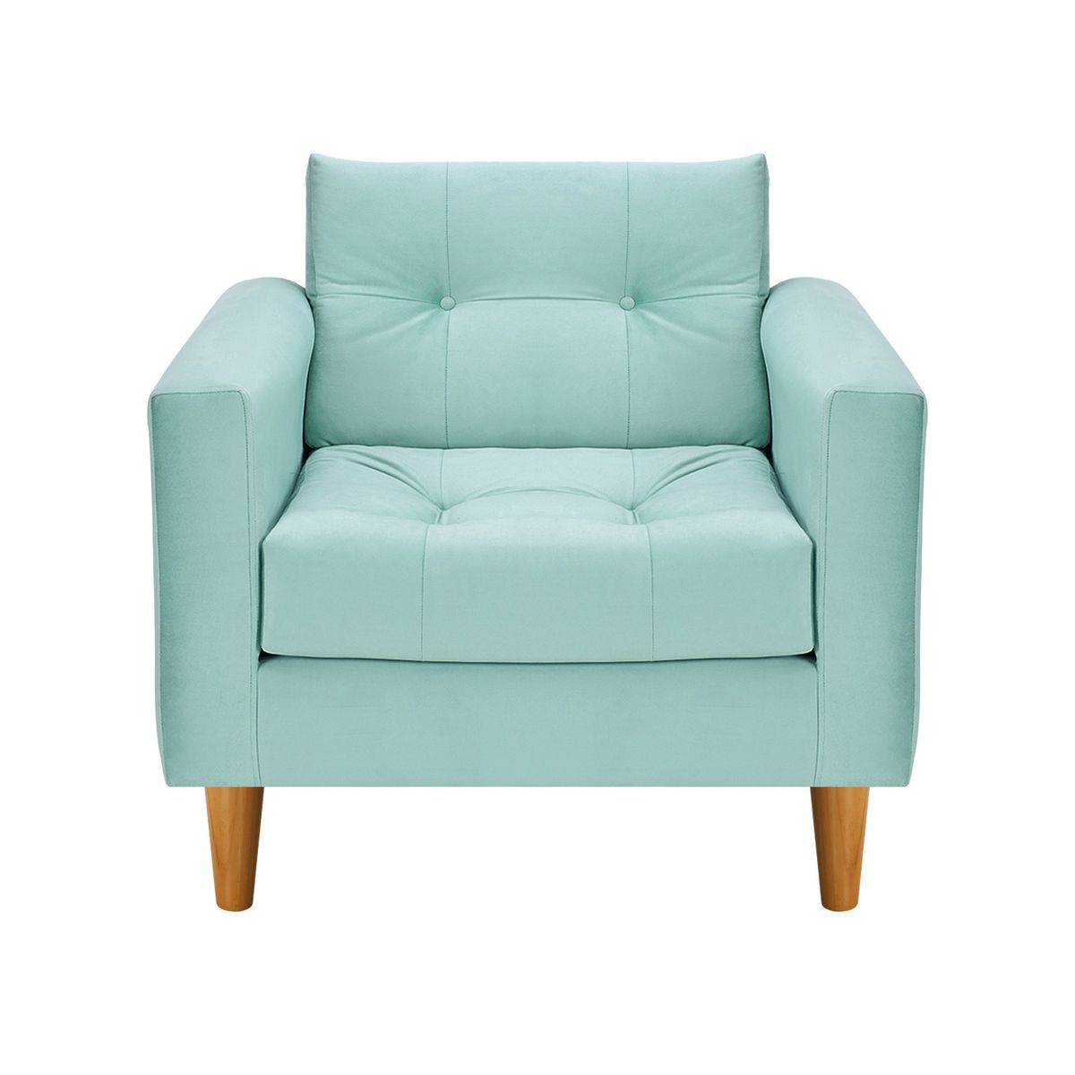 BODEVIR - Set Sofa Retro 1C Felpa 04 Verde Agua
