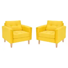 BODEVIR - Set Sofa Retro 1C Felpa 05 Amarillo
