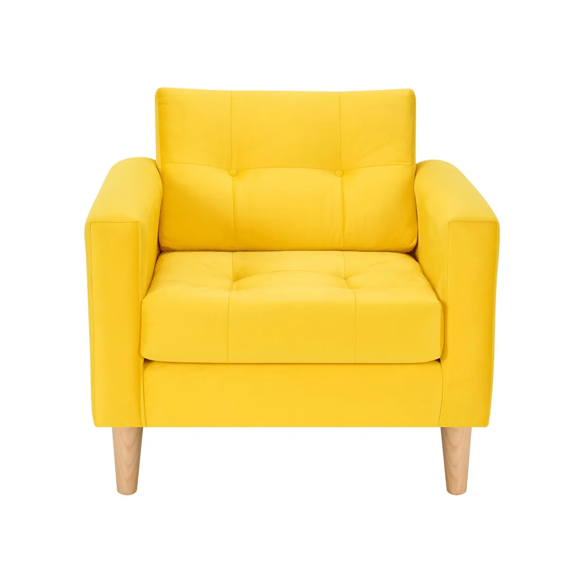 BODEVIR - Set Sofa Retro 1C Felpa 05 Amarillo