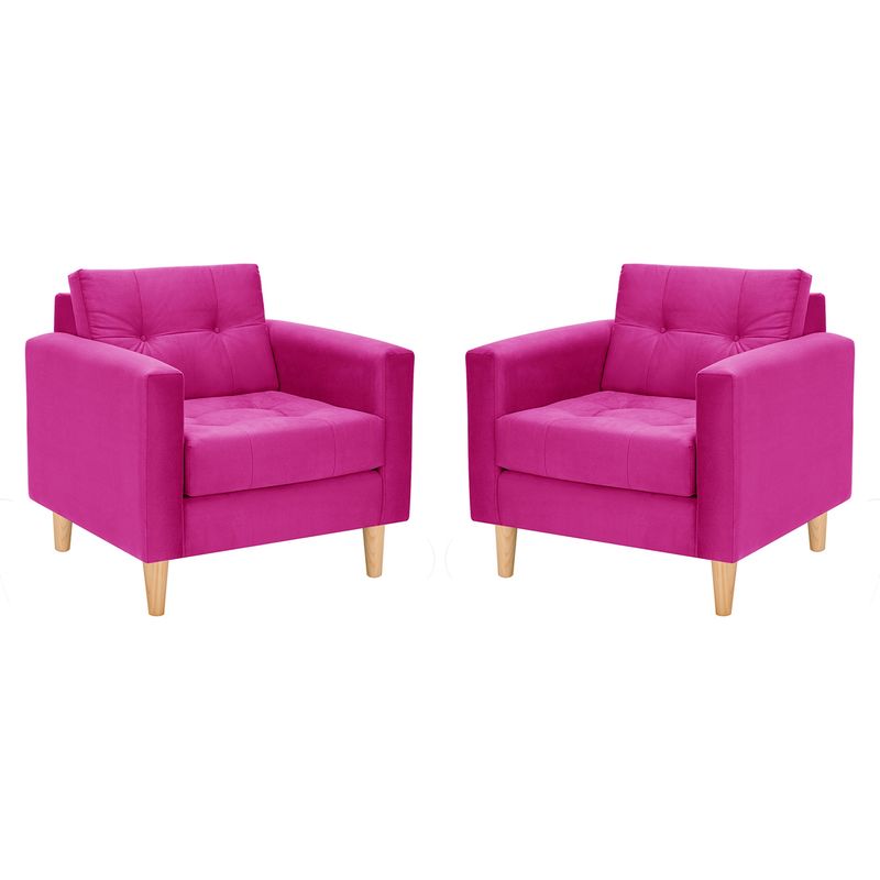 BODEVIR - Set Sofa Retro 1C Felpa 05 Fucsia