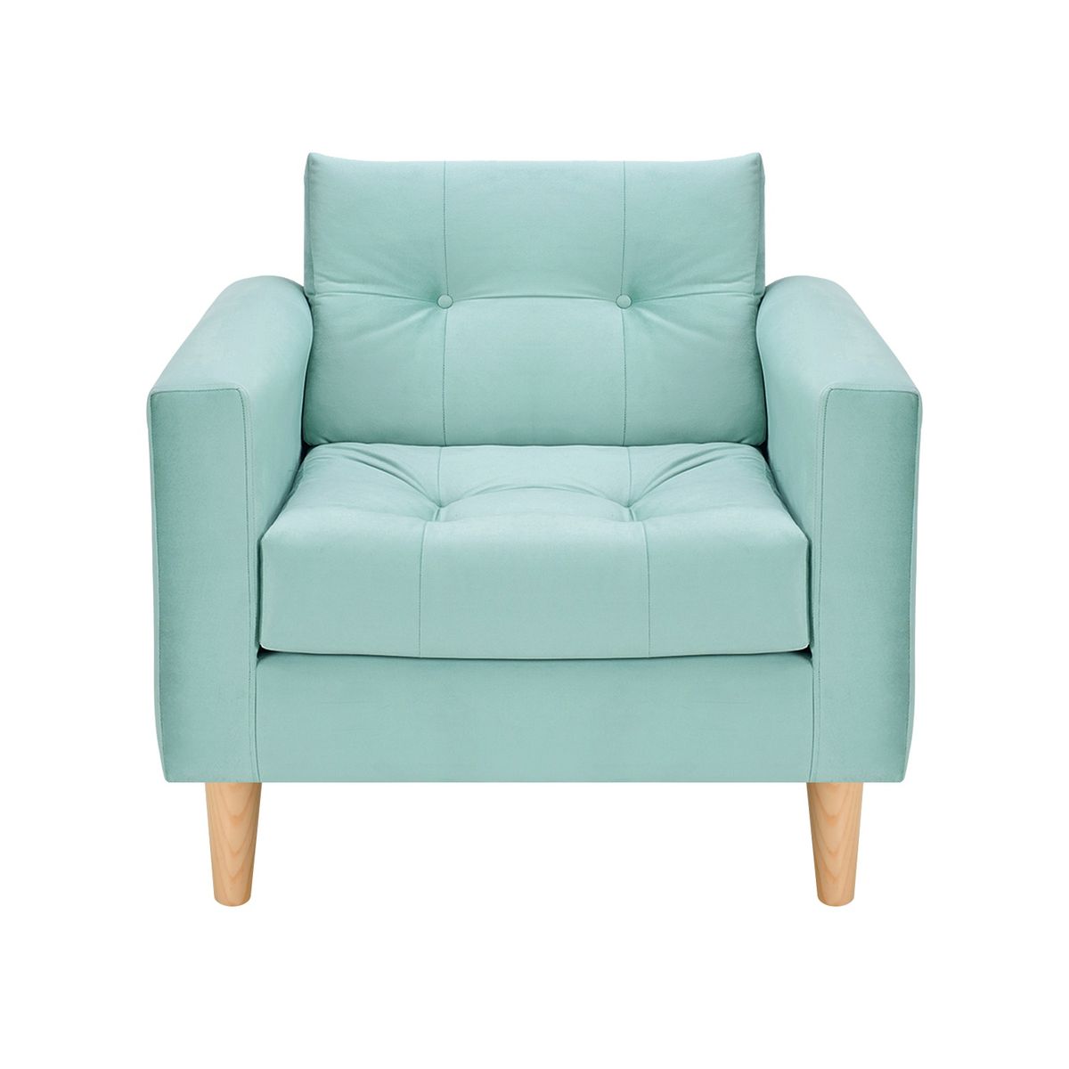 BODEVIR - Set Sofa Retro 1C Felpa 05 Verde Agua