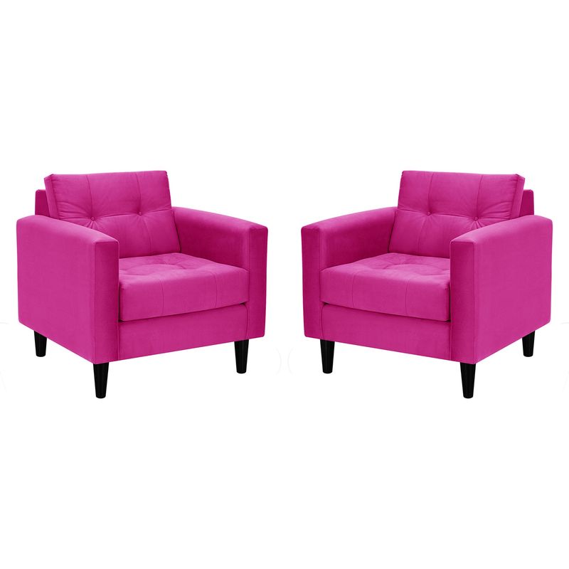 BODEVIR - Set Sofa Retro 1C Felpa 00 Fucsia