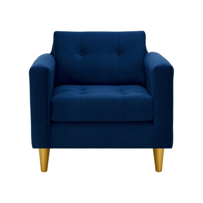 BODEVIR - Sofa Retro 1C Felpa 01 Azul Marino