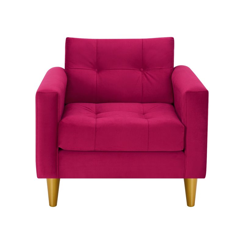 BODEVIR - Sofa Retro 1C Felpa 01 Burdeo
