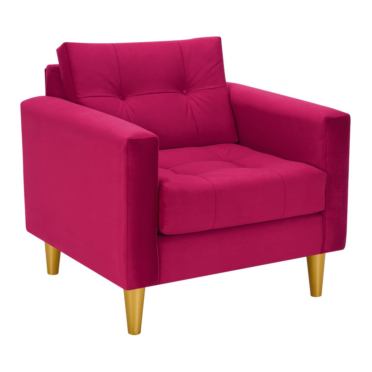 BODEVIR - Sofa Retro 1C Felpa 01 Burdeo