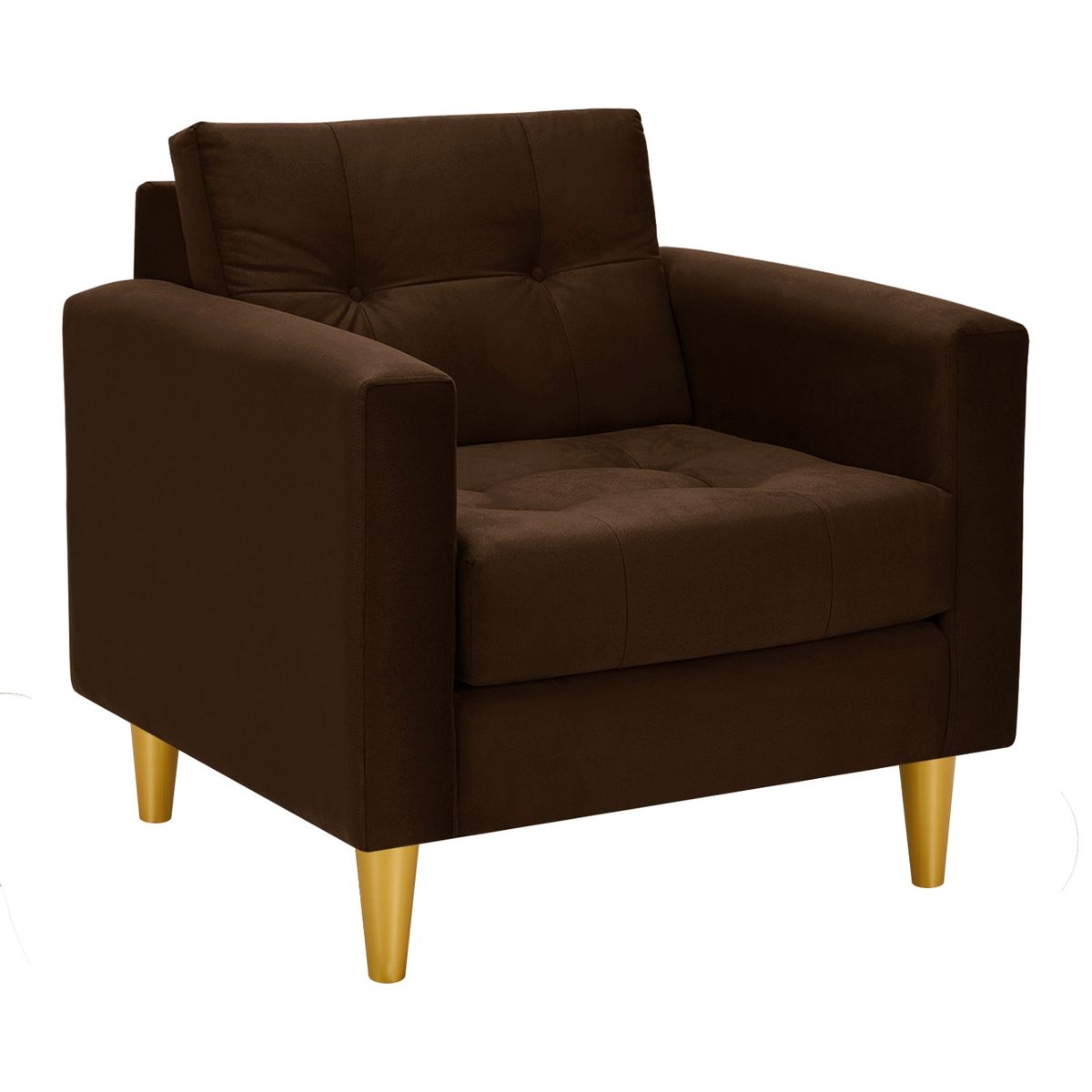 BODEVIR - Sofa Retro 1C Felpa 01 Chocolate