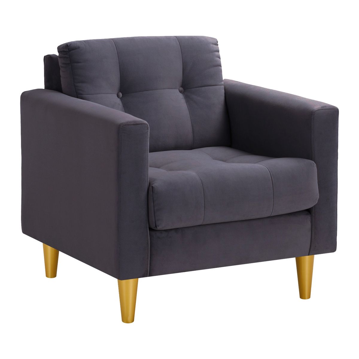 BODEVIR - Sofa Retro 1C Felpa 01 Gris