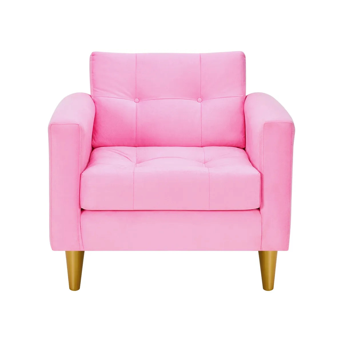 BODEVIR - Sofa Retro 1C Felpa 01 Rosado