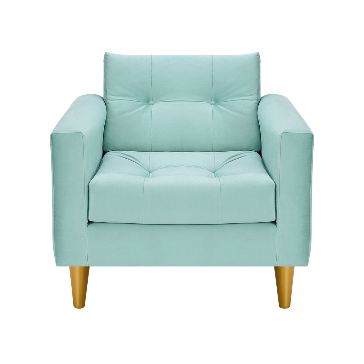 BODEVIR - Sofa Retro 1C Felpa 01 Verde Agua