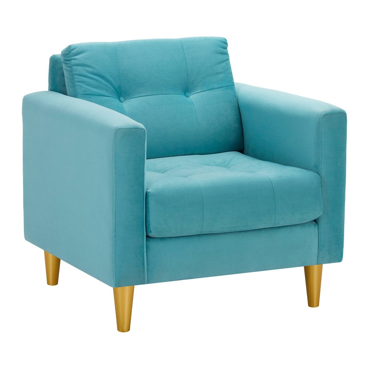 BODEVIR - Sofa Retro 1C Felpa 01 Turquesa