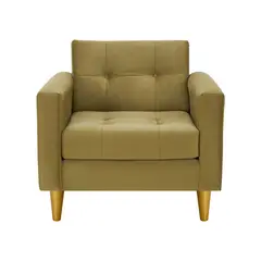 BODEVIR - Sofa Retro 1C Felpa 01 Verde Musgo