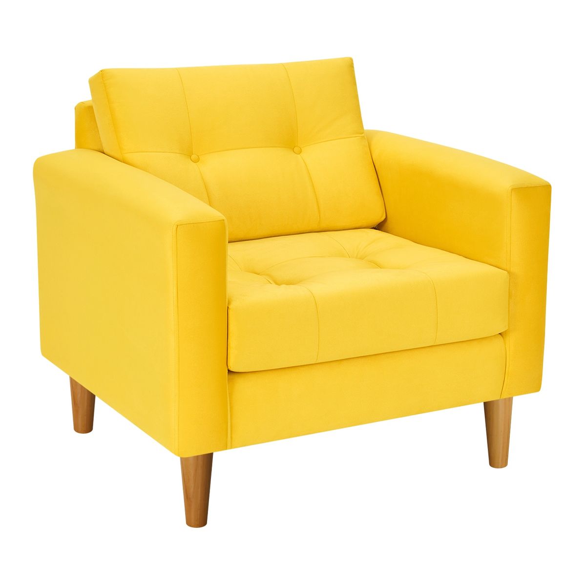 BODEVIR - Sofa Retro 1C Felpa 04 Amarillo