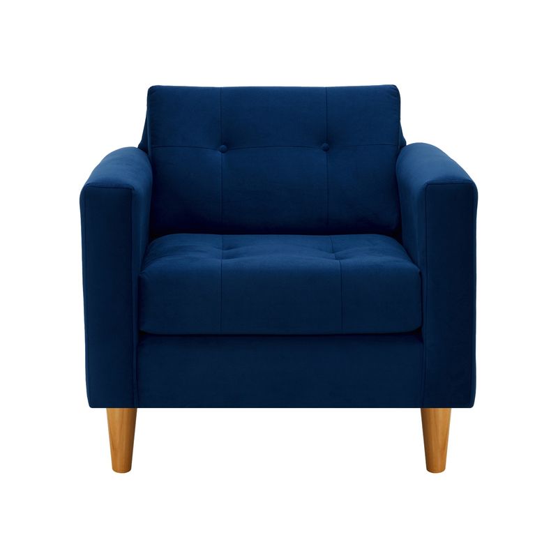 BODEVIR - Sofa Retro 1C Felpa 04 Azul Marino